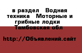  в раздел : Водная техника » Моторные и грибные лодки . Тамбовская обл.